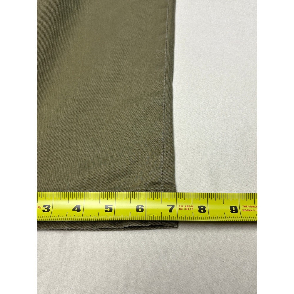 Brooks Brothers Advantage Chino Stretch Soho Fit Pants Mens 34x32 Olive Green - Picture 10 of 10
